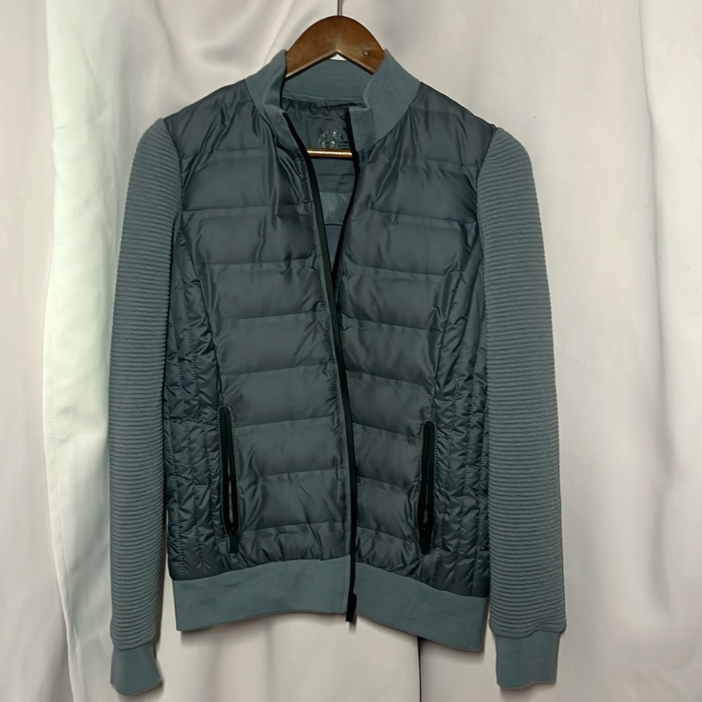 Bomber Jacket Grey /Steel color. NEVER WORN